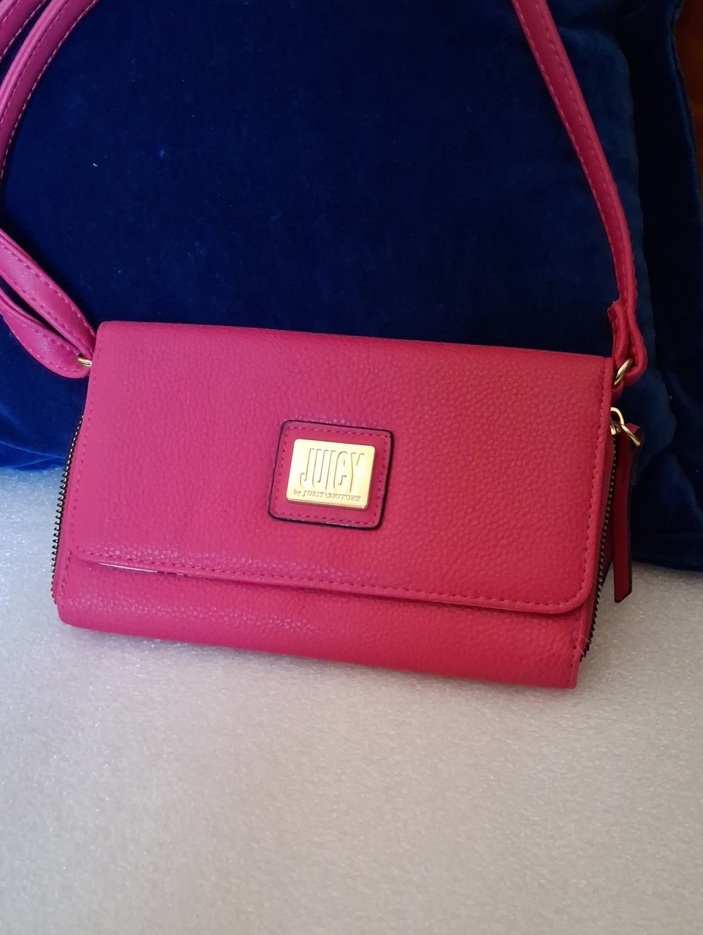 Juicy Couture Hot Pink Crossbody Wallet